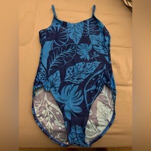 Islander Blue Foral One Piece 12